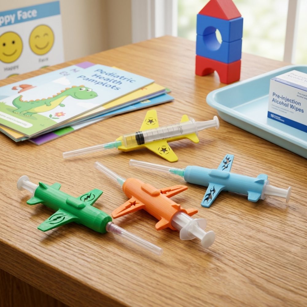 airplane-shaped syringe accessory