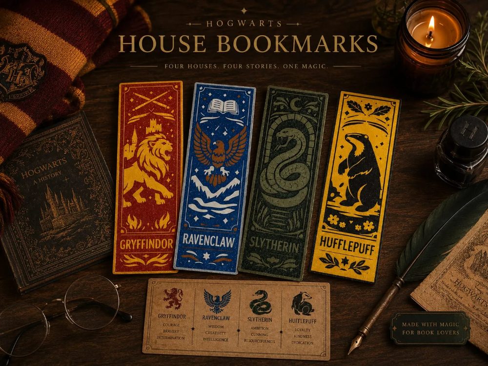 Hogwarts Houses Bookmarks